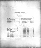 Table of Contents, McIntosh County 1911